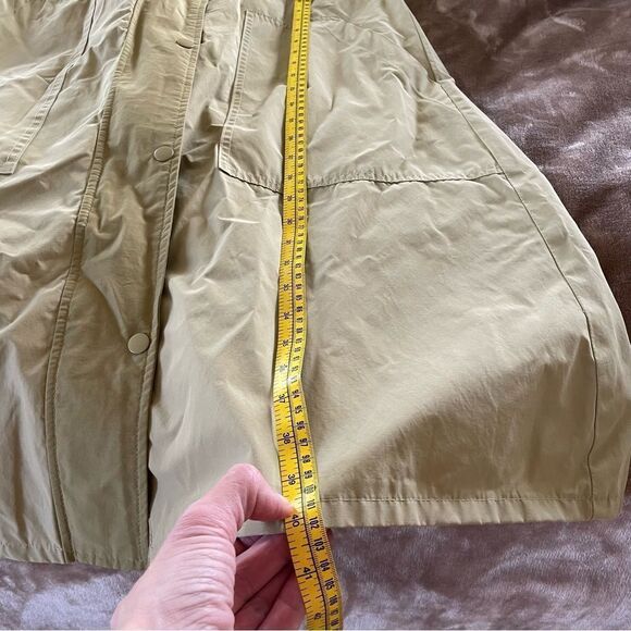 Gorpcore Minimalist Oversized Utility Rain Coat Size XS Gold/ Beige/ Ochre - Picture 11 of 13
